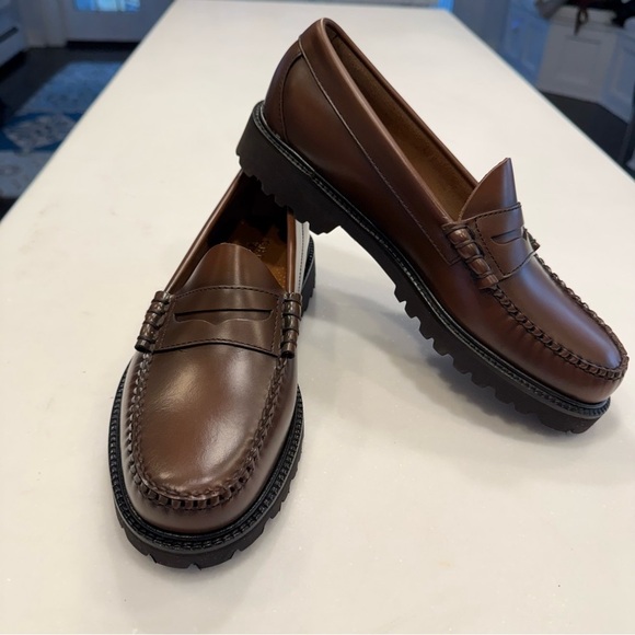 G H Bass Weejuns Men’s Larson Lug Sole Loafers Sz US 8.5 D BRAND NEW
